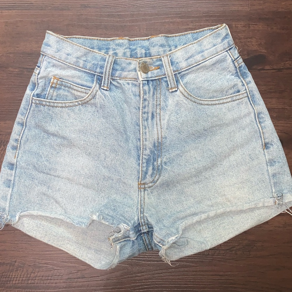 J Galt high waisted jean shorts